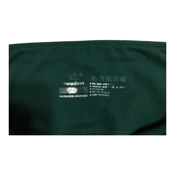 Ewedoos Women'S Yoga Pants with Thigh Pockets Small Dark Green Fleece Feel - Picture 7 of 16